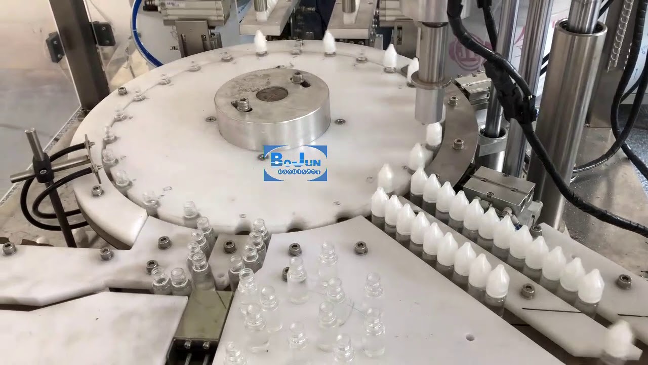 Automatic capping machine - YouTube