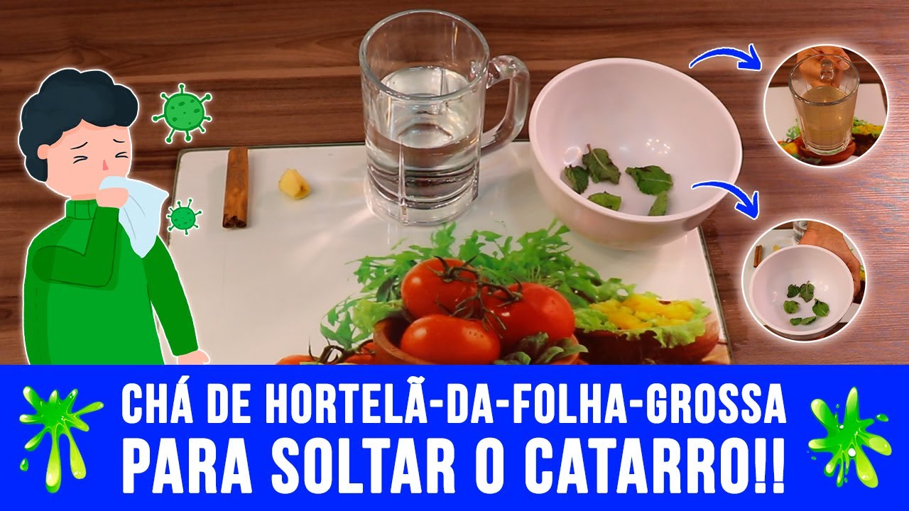 Chá de hortelã-da-folha-grossa para soltar o catarro! | Dr. Saúde - YouTube