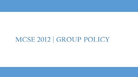 Group Policy Management in Urdu/Hindi _Part1