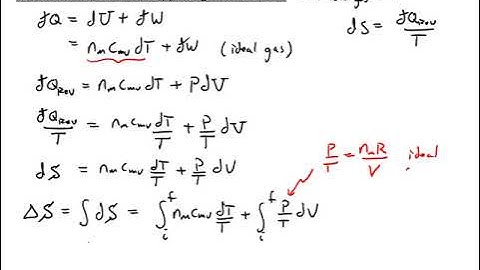Lecture -  Entropy Change in Ideal Gas (Part 3 of 3)