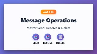 SQS Message Operations: Send, Receive, Delete | AWS Tutorial for Beginners