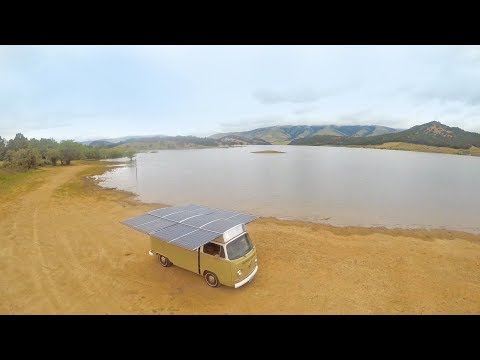 YouTube thumbnail: Redfoo Video 8: Fully Electric Solar VW Bus, Final build video