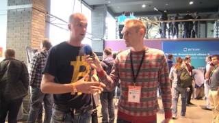 Bitcoin Conference Kiev 2016 Охота Андрей Блоггер интервью