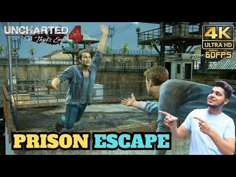 PS5) Uncharted 4 Prison Escape Scene  The most ICONIC Mission in Uncharted  EVER [4K HDR] 