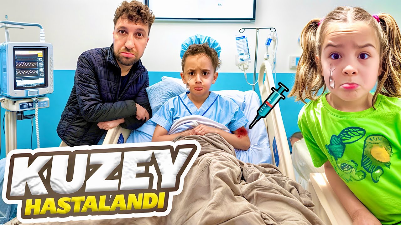 KUZEY HASTA OLDU !! ELİF HASTANEYE GÖTÜRDÜ !! İĞNE YAPTILAR !!