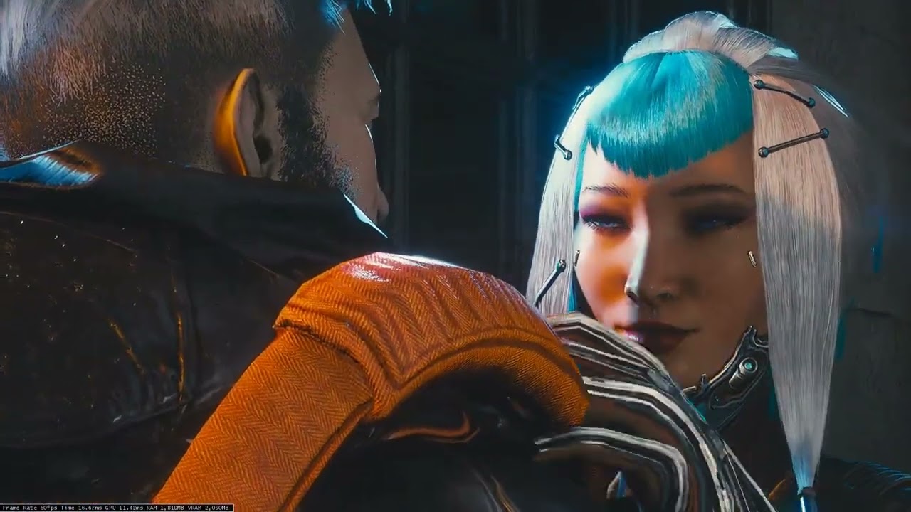 Warframe 1999 ~ The Hex ~ Drifter and Aoi Mag Kiss scene (Pre-Operator Rework)