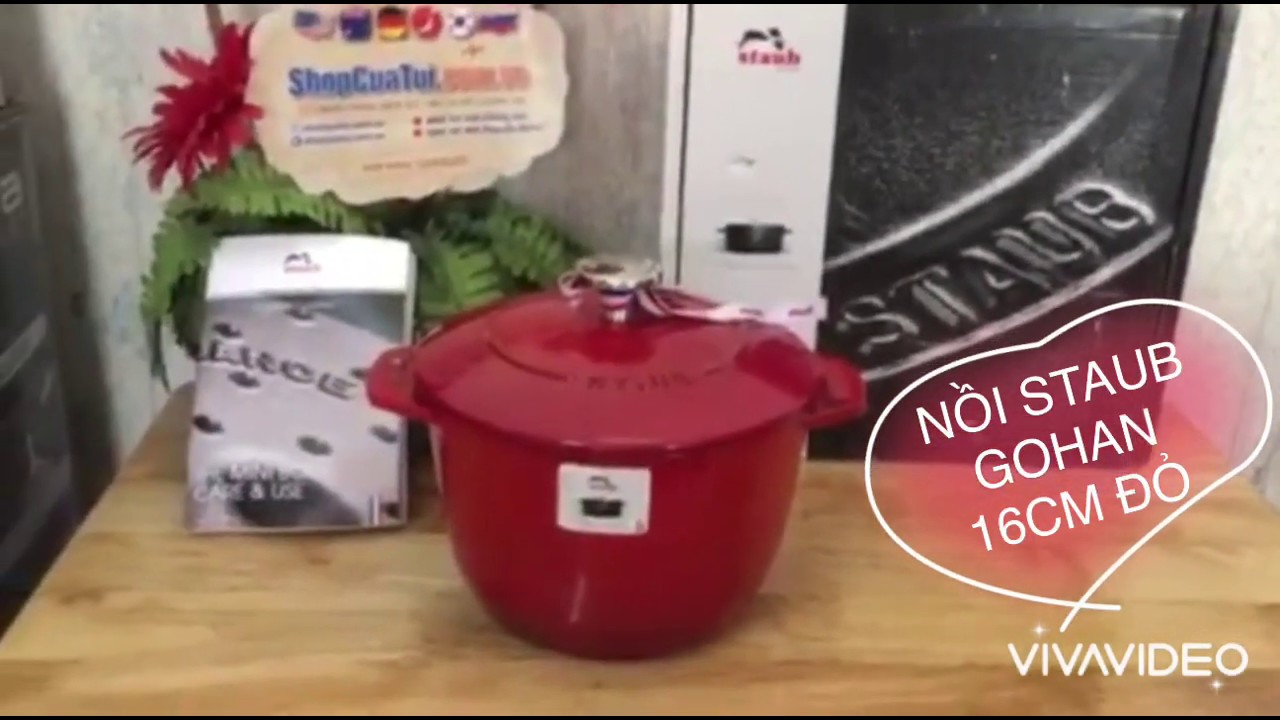 NỒI STAUB GOHAN 16 CM ĐỎ - Shopcuatui.com.vn - YouTube