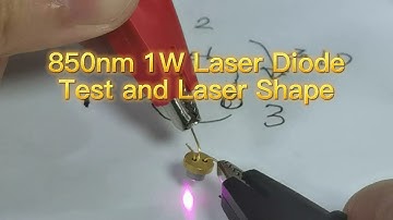 High Power Infrared 850nm 1W Laser Diode Test and Laser Shape