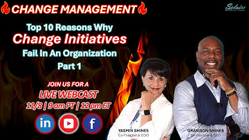 Top 10 Reasons Why Change Initiatives Fail In An Organization - Part 1 of 2