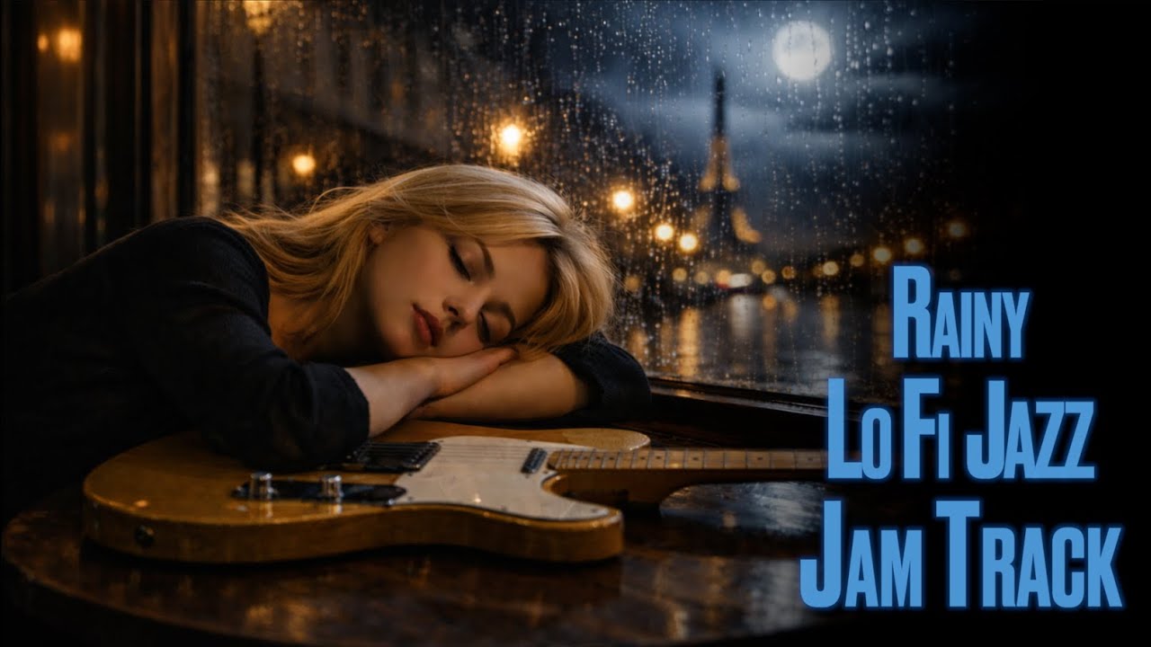 Rainy Lofi Smooth Jazz Backing Track in Eb Minor ↓Chords