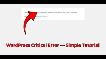 Instant Fix for WordPress Critical Error