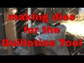 Making forging dies for the guillotine tool - blacksmithing tools
