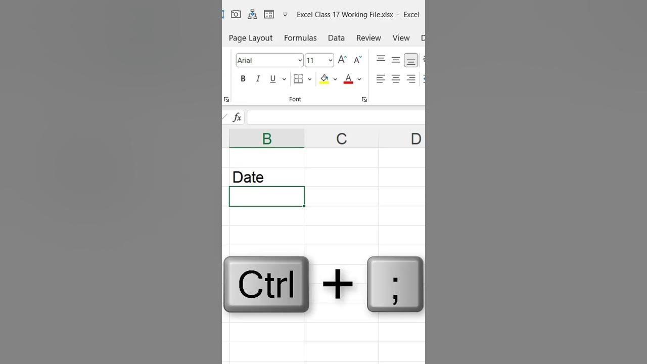 current-time-and-date-keyboard-shortcut-exceltricks-excelshorts-youtube