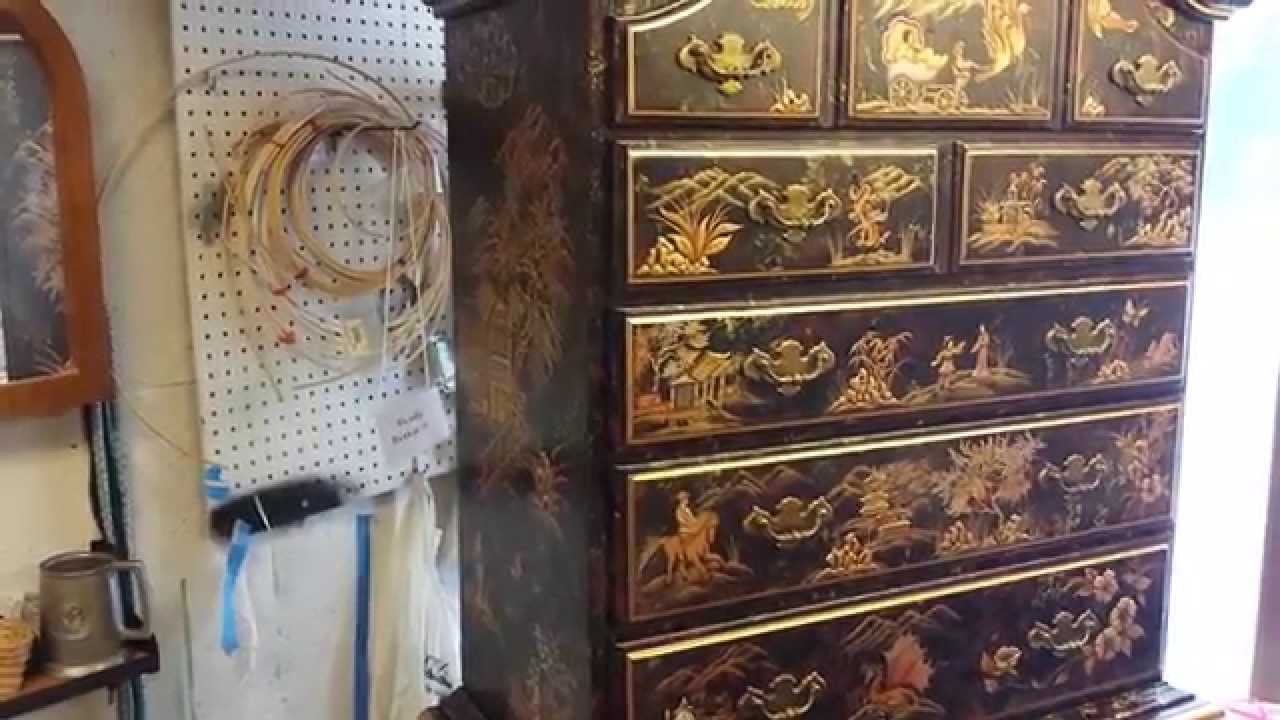 Hand Decorated Drexel Highboy Dresser For Sale Youtube