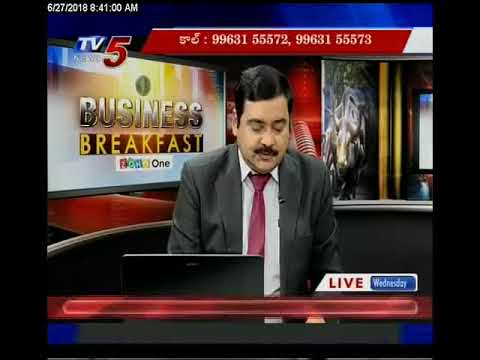 trading screen 27th June 2018 TV5 News Business Breakfast
