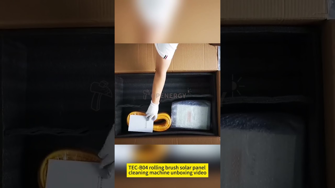 TEC-B04 solar panel cleaning machine unboxing 