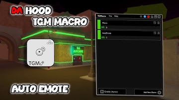 [Quick Setup] How to Macro with TGM Macro in Da Hood - TGM Macro - Auto Emote - Easy Setup