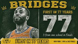 Brunson, Bridges and Hart just ended a 77-year Finals pattern