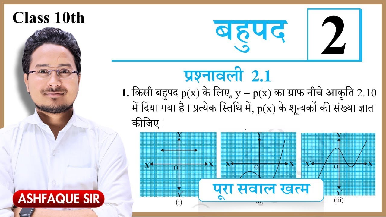 Class 10th math exercise 2.1 Ncert | class 10 maths chapter 2 ...
