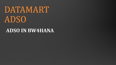 Part 5 - Datamart ADSO