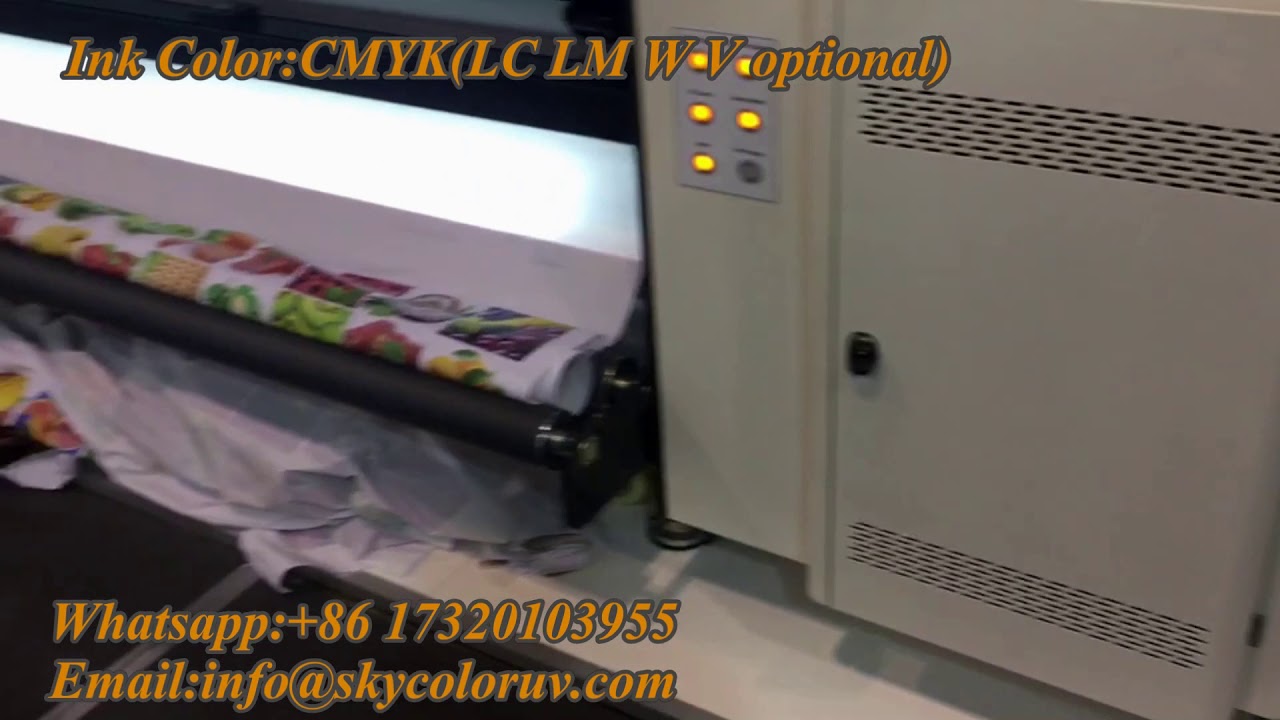 Skycolor 3.2m RTR UV Printer 3D printing machine - YouTube