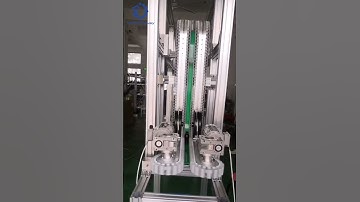 High capacity vertical transport Bottle Gripper Conveyor System #conveyorsolutions