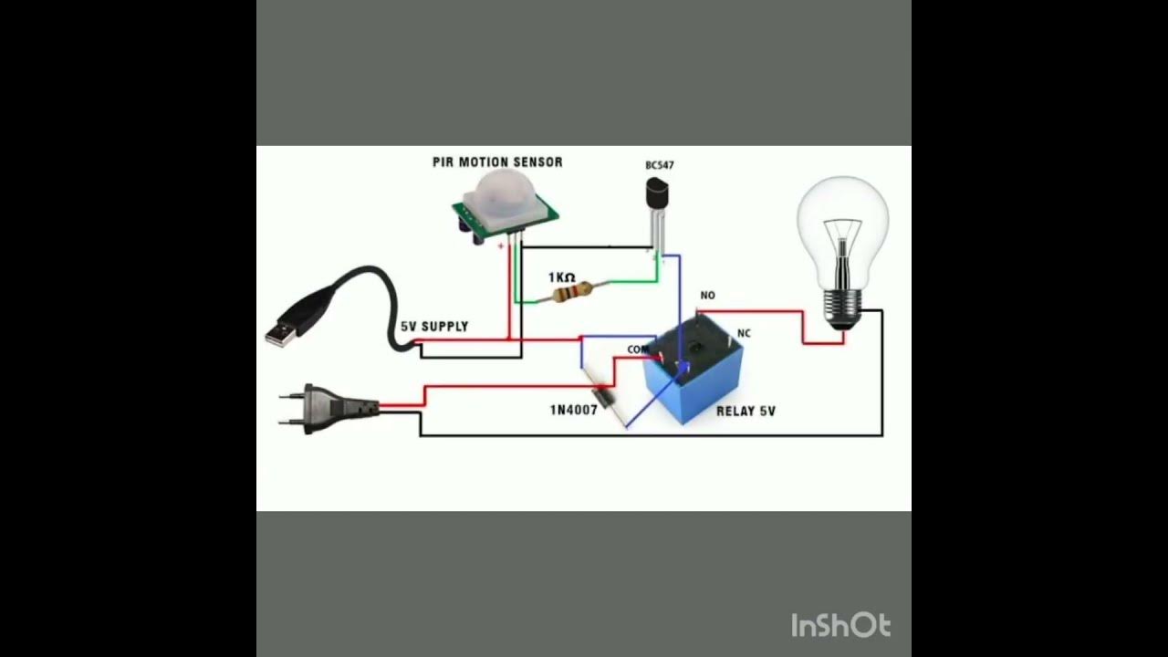 All About PIR Motion Sensor + Automatic Kight Circuit Diagram. - YouTube