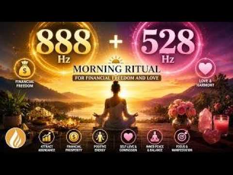 Attract Wealth, Love & Positive Energy** ✨ 888 Hz + 528 Hz