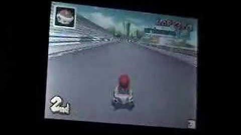 Mario Kart DS wifi with broadband racing someone with dialUp