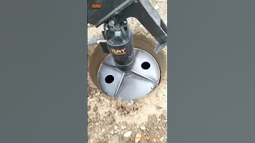 Earth Auger with bucket attachment