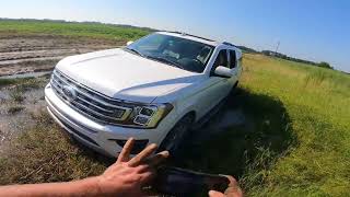 Getting a Ford explore out of a muddy field road