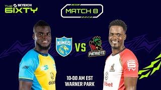 LIVE | St Lucia Kings vs St Kitts & Nevis Patriots | The 6IXTY 2022 | Men