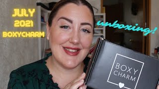 BOXYCHARM JULY 2021 UNBOXING/ $25 BASE UNBOXING & TRY-ON