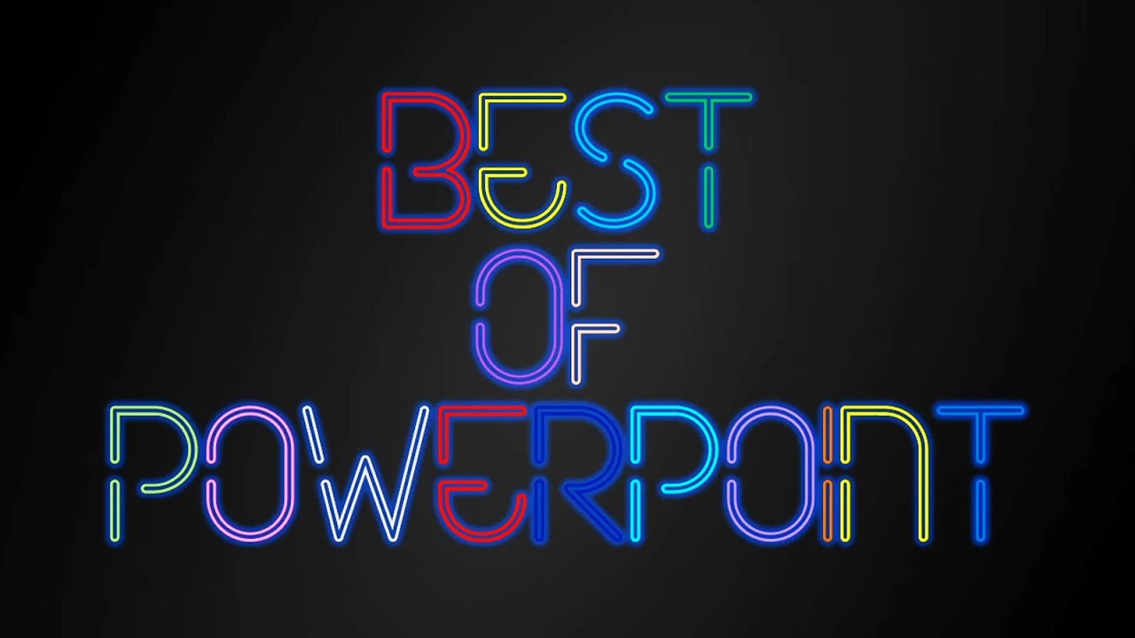 NEON TEXT INTRO ANIMATION EFFECT IN POWERPOINT - YouTube