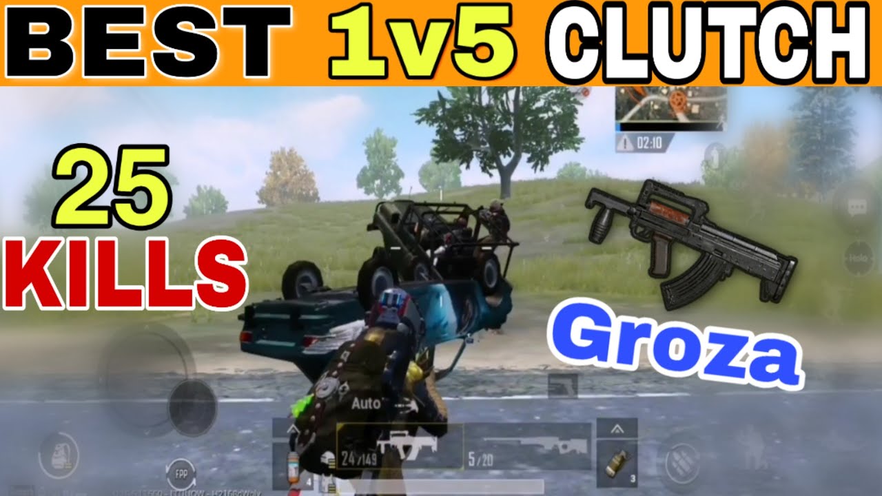 EPIC 1V5 SQUAD WIPE [PUBG MOBILE] RUSH GAMEPLAY | 4 FINGER CLAW+GYRO ...