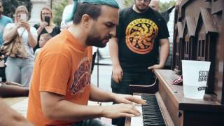 Video thumbnail of "ROUGE POMPIER - "Rouge Pompier" (Version Piano de rue)"