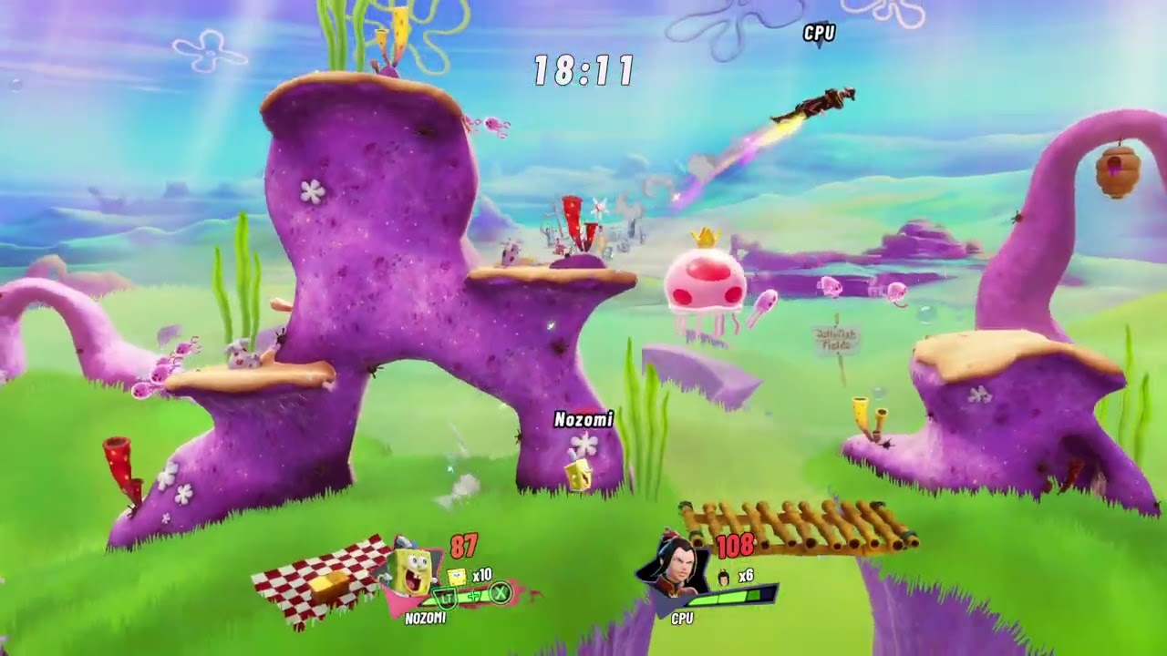 Spongebob VS Azula Nickelodeon All Star Brawl 2 (2023)
