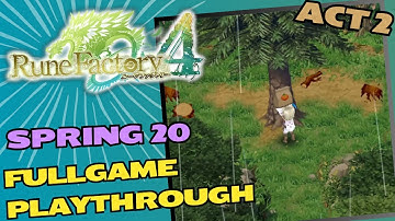 Rune Factory 4 Special - Act 2 - Spring 20 - Playthrough - No Commentary