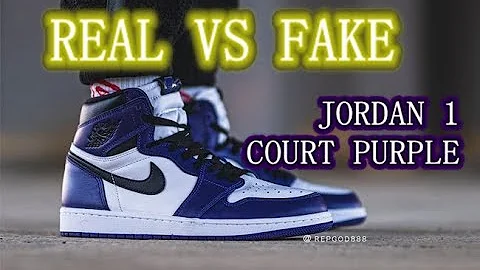 REAL VS FAKE JORDAN 1 COURT PURPLE