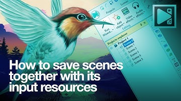 How to save scenes together with its input resources in VSDC Free Video Editor