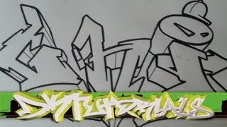How to draw graffiti wildstyle - Graffiti Letters GHI step by step