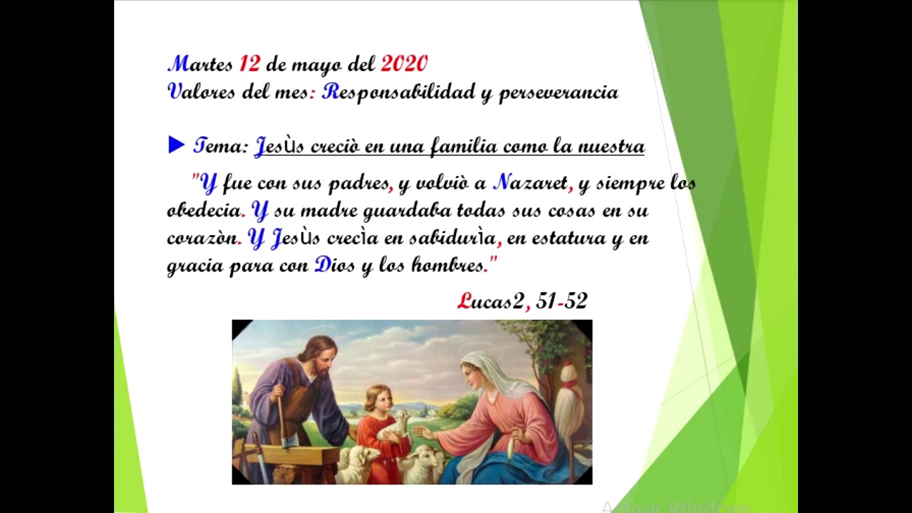 Jesús creció en una familia como la nuestra - YouTube
