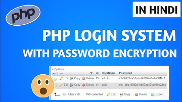 How to Encrypt and Decrypt Password in php Using md5() Login System || Password Encryption in PHP