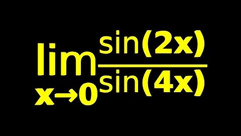 limits: limit as x approaches 0 of sin(2x)/sin(4x), No L