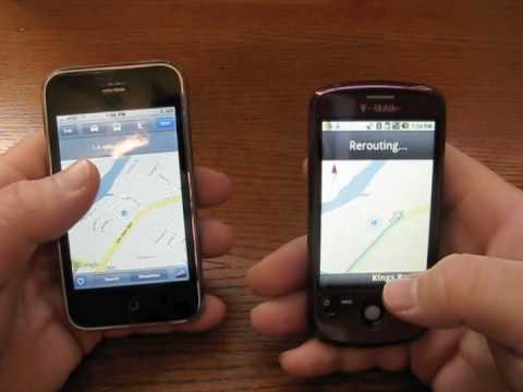 New Google Maps Navigation on Android 1.6 and 2.0 - Turn By Turn