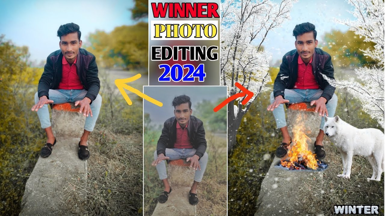 Winter Photo Editing | kaise kare Picsart Se | step by step | Photo Editing Full Hindi Tutorial 2024