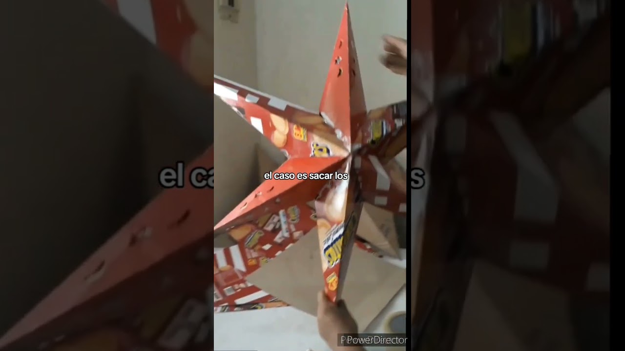 piñata de estrella tridimensional/piñata plegable