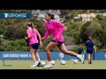 ¡LLEGÓ a &#39;LA OLA&#39;! El PRIMER ENTRENAMIENTO de la MEXICANA María Sánchez con el San Diego Wave