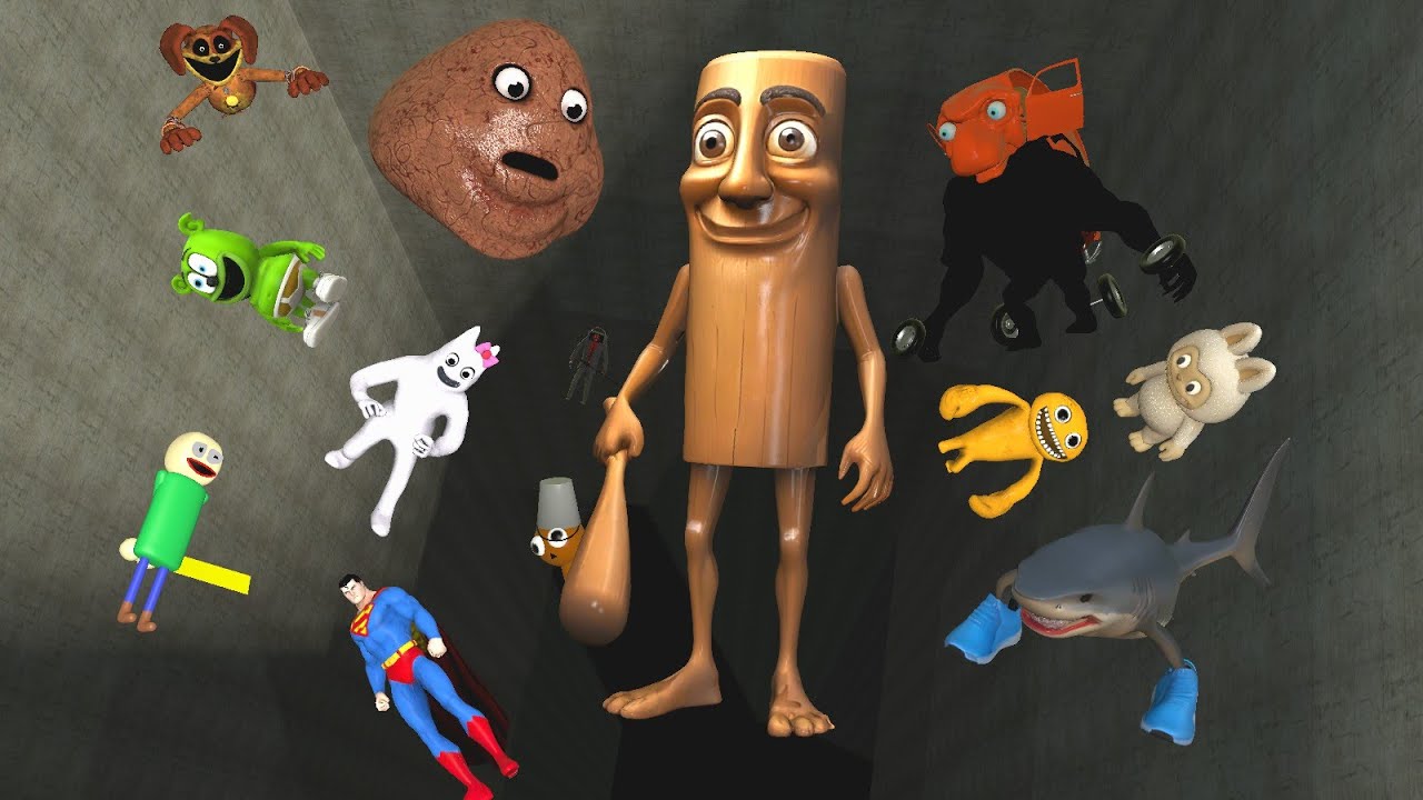 TÜM CANAVARLARI ÇUKURA SPARTAN KİCK İLE ATIYORUM GARRY'S MOD