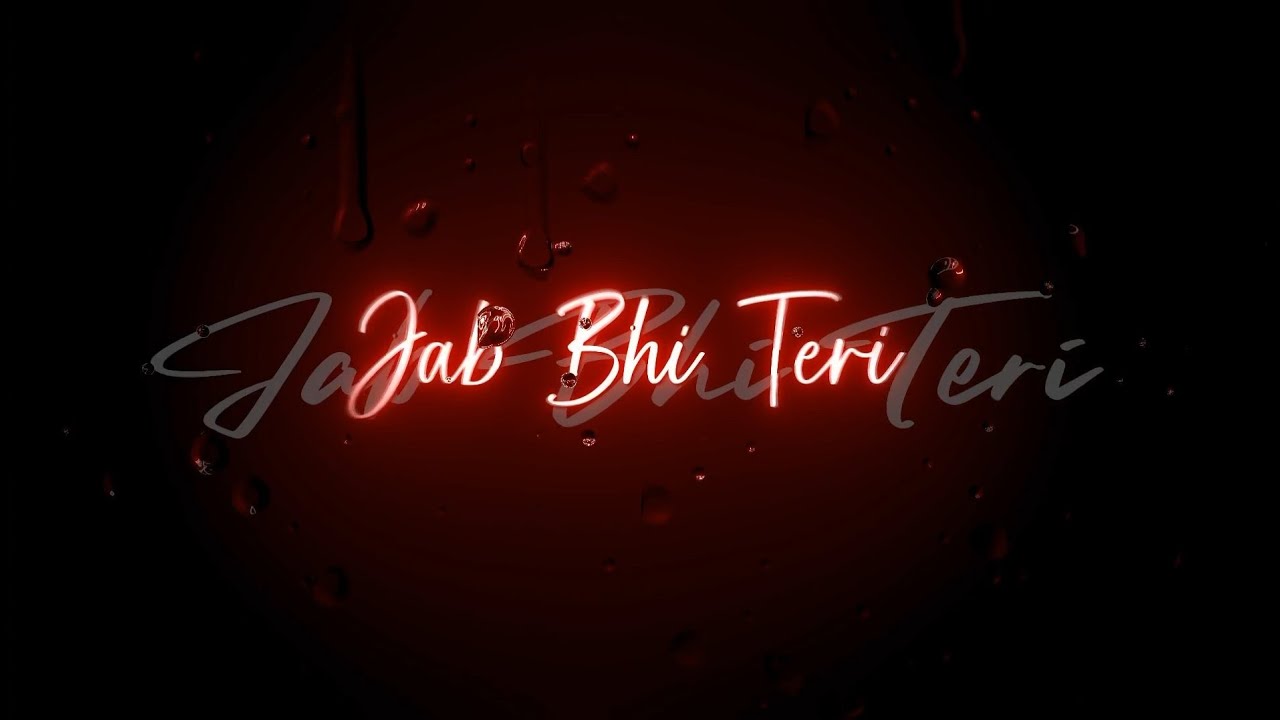 ?New Hindi Song lyrics WhatsApp status | ?Black screen | ❤️Love Status | Jab Bhi Teri Yaad Aayegi✨